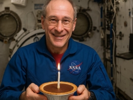 Birthday in space