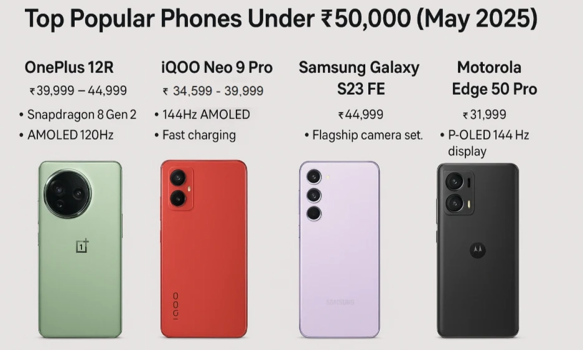 Best Phones Under 50000 in india