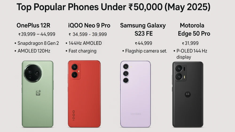 Best Phones Under 50000 in india